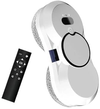 JHXHFJXZ Robot Aspirador automático Inteligente for Limpieza de Ventanas con pulverizador de Agua automático, fregona y aspiradora. para Vidrio sin Rayas