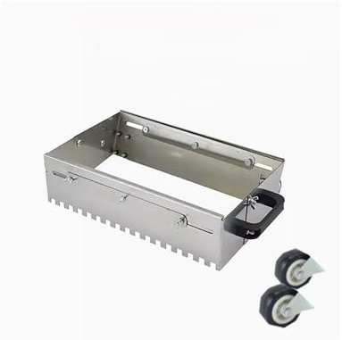 Notched Trowel Mortar Comb with Wheels - Adjustable 300-800mm Tile Leveling Paving Tool for Flat Sand Leveling and Tiling