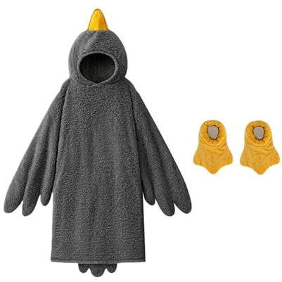 Filtröja Med Rolig, Bärbar Och Bekväm Onesie | Vuxna Och Barns Pyjamas-set Med Skodon för avslappning sömn resor camping födelsedagskalas samt