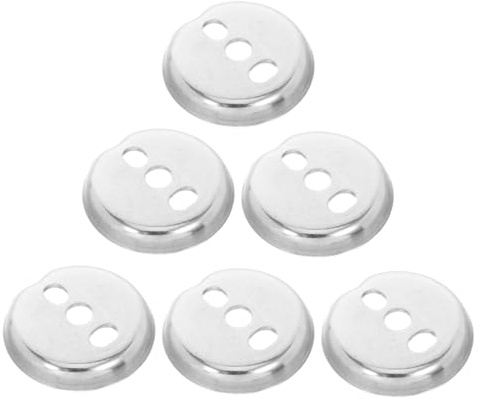 Zerodeko Accessori Montaggio Portasciugamani da 6 Pezzi in Acciaio Inox, Inserti e Staffe per Bagno, Kit di Sostituzione Base di Fissaggio per Uso Domestico