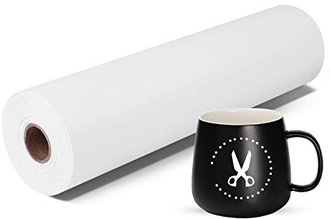 Prime Vinyl White Permanent Vinyl Roll - 12 x 55 Ft-White Self Adhesive Vinyl Roll for All Cutting Machines, Craft Cutter Machine, Home Decal