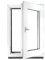 Fenster Kellerfenster Kunststofffenster Kunstoff weiß BxH 50 x 100 cm DIN Rechts - ALLE GRÖßEN - 2 fach Verglasung BxH 500 x 1000 mm - Funktion Dreh-Kipp - BauPlaza