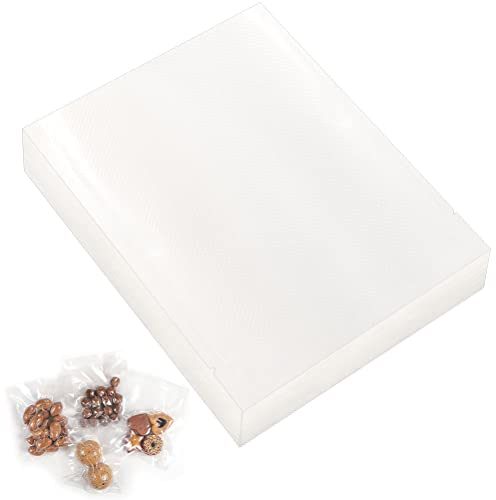 Medo 100Pcs Vacuum Food Sealer Bags, Pre-Cut Food Vacuum Bags Textured Vacuum Sealer Bags for Sous Vide Cooking and Food Storage(15x25cm)