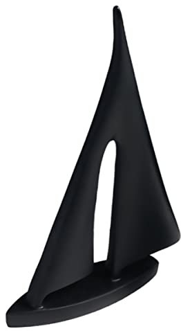 Abaodam Décoration De Voilier en Résine Modèle De Bateau Miniature Ornement pour Bureau Décoration De Bureau Design Compact Noir