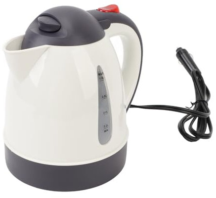 Sunydog 12v 1000 Ml di Bollitore Portatile, Camion dello Scaldabagno, Chiusura, Viaggi, Campeggio, Campeggio, (12v)