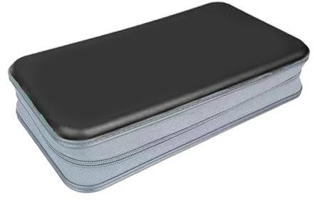 Bbajszx Custodia per CD Grandi Dimensioni con capacità 80, Custodia affidabile per Dischi, Scatola Organizer Portatile, Borsa per CD, Confezione Dischi, Contenitore per Album