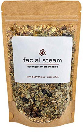 Decongesting Botanical Bath and Facial Steam | 4 Facial Steams or 3 Bath Teas | Common Cold + Seasonal Allergy Relief | USDA Organic Herbs | Wildflower Wellness