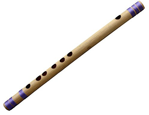 Whitewhale Indian Bansuri bambuflöjt – indiska musikinstrument för professionell användning