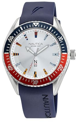 Nautica Reloj Casual NAPFWF014, Azul, Correa