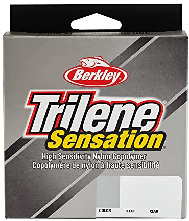 Berkley TrileneĀ® Sensation, Clear, 4lb | 1.8kg Monofilament Fishing Line, Suitable for Freshwater Environments