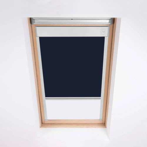 Classic Roof Blinds per Finestre da Tetto Velux, Tenda Oscurante, Codice Finestra P04 Blu Navy