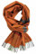 Rotfuchs Webschal Herrenschal Winterschal warm angenehm weich Wolle Fischgrat Karo (orange)