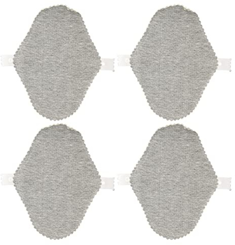 Protège-slips en Tissu Graphène, 4 Pièces Respirants, Anti-fuites, Lavables et Réutilisables, Protège-slips en Tissu Graphène, Serviettes Hygiéniques pour Femmes (M)