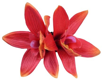 Watreketal Epingle à Cheveux,Pince à cheveux en tissu avec fleur de cymbidium, barrettes à cheveux latérales pour mariage, pour femmes, frange latérale, bal de fin d'année, outil de coiffure