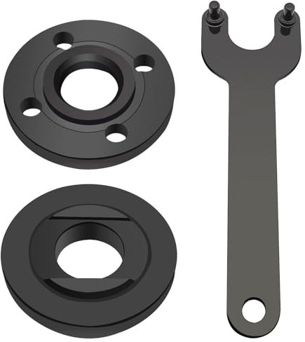 3 Pcs Angle Grinder Nut Angles Grinders Wrench Kit, 5/8-11 Flange Metal Lock Nut, Angle Grinder Replacement Parts, Compatible with 193465-4 Metabo Bosch Ryobi Black Decker 4.5 5