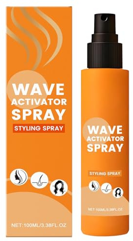 Curl Wave Activator Spray | 100 ml Wave Spray Activator for Hair | Styling Spray Texturiser Spray for Events Travel Salon | Family Set Men Home Use