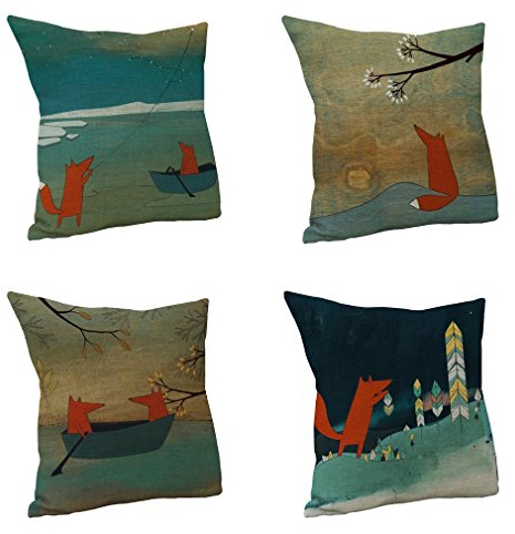 Nunubee Kissenhülle, Colorblock-Netzwerk, Bohème, geometrisch, für Sofa, skandinavisch, Schlafzimmer, Sofa, Stil 1, 45 x 45 cm