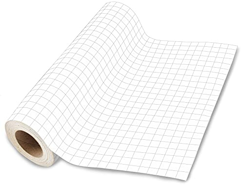 Finest Folia MT80P Cinta de Aplicación con Líneas de Rejilla 30 cm x 300 cm Transparente Película de Transferencia para Encolar Cinta Adhesiva para Plóter Película de PVC Vinilo (000 Película de