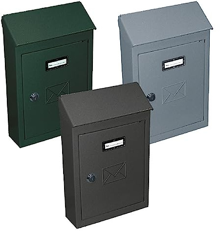 1PEZZO CASSETTA POSTALE 'CT' cm 18 x 5 x h 20 antracite