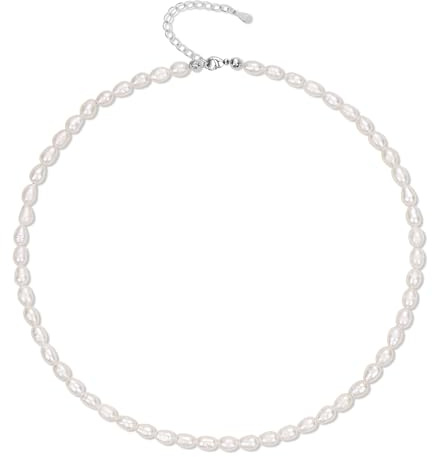 COAI Collar de Perlas para Mujer, Collar para Mujer con Perlas Cultivadas de Agua Dulce