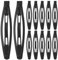 10 Pinzas Para El Cabello Mujer, Clips Pelo Antideslizante, Horquillas Para Flequillo, Accesorios Para Peinados, 3 Pulgadas, Negro