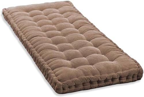 Bänkdyna Inomhus/Utomhus Möbler Bänkdyna 60/70/80/90/100/120/160 Trädgård Tjocka Sittdynor Bänk Sittdynor Loveseat Stol Dynor(Kaffe,80x40 cm)