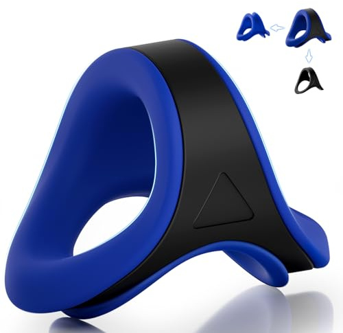 Kismloit Cock Ring Set for Men, Removable Triangle Penis Ring with Thickened & Wide Fit, Dual-Use Stamina Ring, Comfortable Adult Sex Toyscouples for Couples