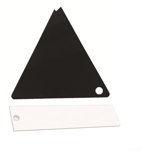 Lot de 2 grattoirs de cire triangulaires rectangulaires pour application parfaite de la cire de ski et de snowboard