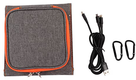 10W 5V solpanelsladdare utomhus monokristallin USB-solladdare hopfällbar för campingvandringsresor