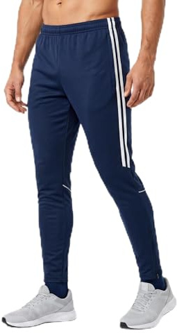 Sterling Sports® Men's Track Bottoms Tango Tracksuit Bottoms Men - Quick Dry Mens Joggers Bottoms for Gym, Running Sports & Outdoor for Men (Blue, XL)
