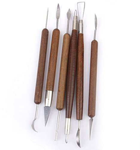chiwanji Ceramiche Set 6 X Strumento Stecche Miretta SPATOLE per Modellare