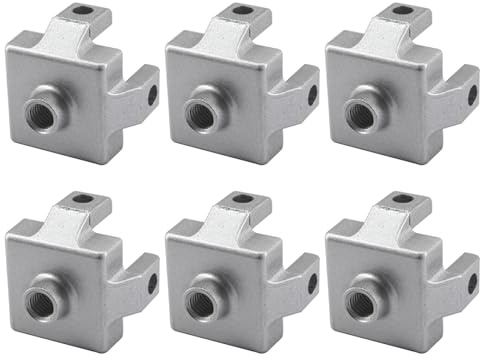 (6 Pieces) 4040 M8 Foot End Connector Floor Mount Base Bracket for T Slot Aluminum Extrusion Profile