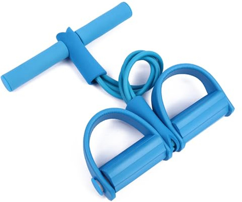 Corde de traction élastique pour abdominaux, 4 tubes, bande de résistance, corde de tension de fitness pour la maison, la gym, le yoga, l'entraînement minceur