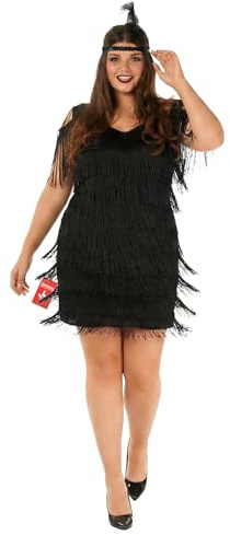Morph Robe Charleston Femme, Robe Année 20 Femme, Deguisement Adulte Carnaval, Deguisement Halloween Adulte, XXXL