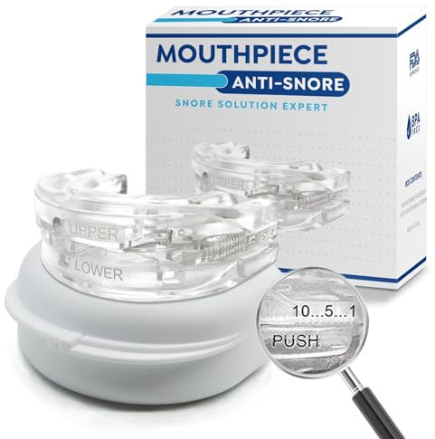 Goutiere Dent Bruxisme,Orthèse anti-ronflement,Gouttière Anti Ronflement,Il RéSout Efficacement Le ProblèMe Du Ronflement Pendant Le Sommeil,Anti-ronflements réglables en silicone anti-ronflement