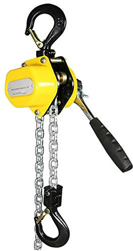 KUANGGE Cabrestante Manual, polipasto de Palanca Manual, polipasto de Cadena de 1,5 t/2,5 t, polipasto de Cadena de Acero con elevación Manual y Gancho, cabrestante con trinquete para Transporte de
