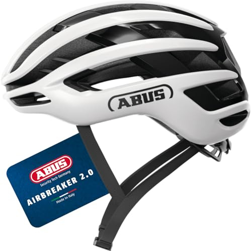 ABUS Casque de vélo de Course AirBreaker 2.0 - Casque de vélo léger axé sur la Ventilation, l'aérodynamisme, la sécurité et Le Confort pour Le Cyclisme Professionnel - pour Femmes et Hommes