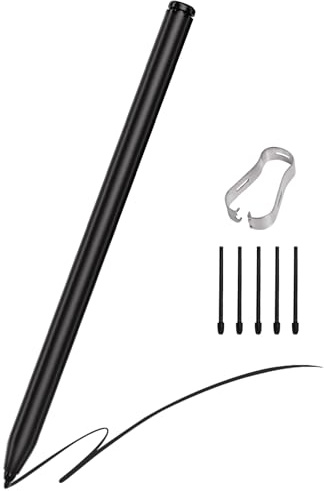 Magnetic EMR Stylus Compatible with Remarkable 2 Pen with Eraser Digital Pen for Remarkable 2/1/ Kindle Scribe, 4096 Pressure Levels, Tilt Support, Palm Rejection ＆ 5 Tips, Black