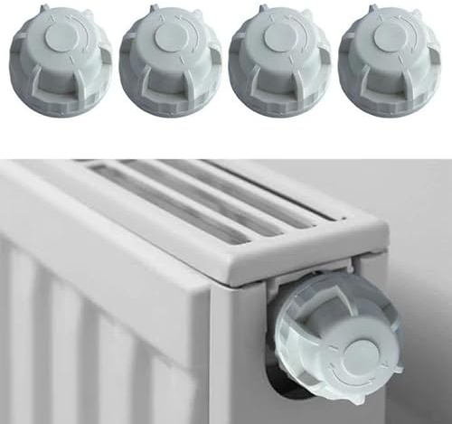 Tapa decorativa TRV, cubierta de válvula termostática de radiador de plástico blanco para distribuidor de colector de agua, opciones personalizadas disponibles