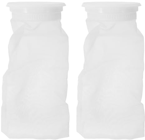 Alasum 2 Pièces Filtre à Tamis Nylon pour Couvercle IBC Lavable et Réutilisable Filtre Pluie pour Tonneau de Récupération Accessoire de Couvercle Robuste