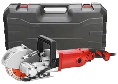 Elektrisk Spårskärmaskin Betongspelmaskin Heavy Duty Wall Chaser High Power Groover Brick Slotting Machine Enkel Kapning Av Olika Material(5800W)