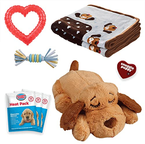Snuggle Puppy Essentials Starter Kit, Heartbeat Toy & Blanket - Blue