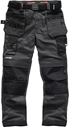 Scruffs Hombre Pro Flex Holster Pantalones de Trabajo Not Applicable, Gris (Graphite 001), (Talla del Fabricante: 28)