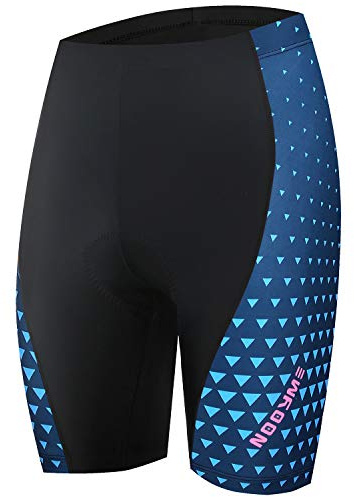 NOOYME Pantaloncini da Ciclismo da Donna Pantaloncini Intima Bici Sportivi con 4D Gel Imbottiti Asciugatura Rapida Elastici per MTB Mutande Bicicletta Traspiranti