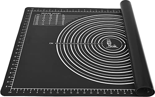 Super Kitchen rutschfeste Silikon-Gebäckmatte, extra groß, 71,1 x 50,8 cm, für antihaftbeschichtete Backmatten, Tisch-/Arbeitsplatte, Teigrollen, Kneten, Fondant, Kuchenmatte