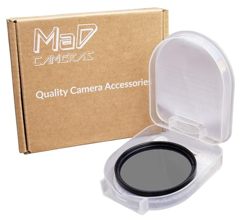 MaD Camera - 82 mm CPL Cirkulärt Polariserande Kamerafilter - Färgmättnad & Kontrastförbättring - Premium Kameralinsfilter för DSLR