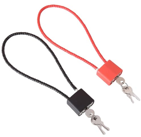 Candado y cadena, 2 cerraduras de cable de seguridad, candado de contenedor, grillete largo para exteriores, maleta, puerta escolar, bicicleta, gimnasio, candados con llaves, cable flexible de cuerda