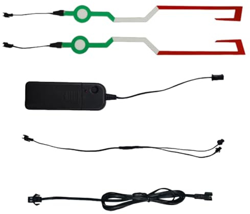 Luce per casco da moto, lampada da casco, striscia LED con 3 modalità, accessori per adulti, uomini, moto, biciclette in condizioni di buio