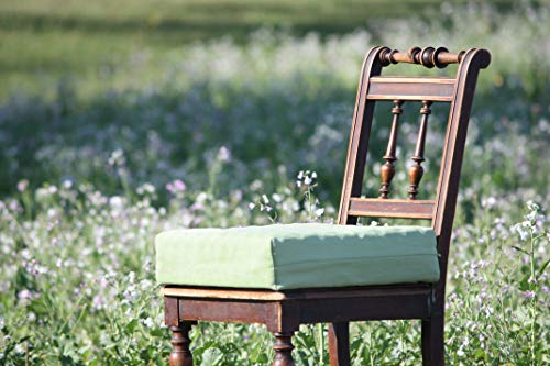 Rollstuhlkissen Sitzkissen Schwerlast Höhe 9 cm (Verbund+Viscoschaum) mit Bezug (47 x 47, Kunstleder schwarz)