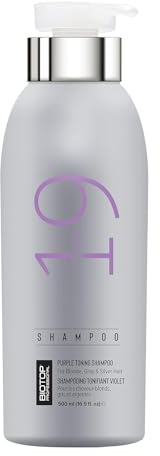 Biotop Professional 19 Pro Silver Shampoo - Purple Shampoo to Neutralize Yellow and Brassy Tones - Made with Sunflower Oil and Vitamin E - For Blonde or Bleached Hair - 16.9 oz